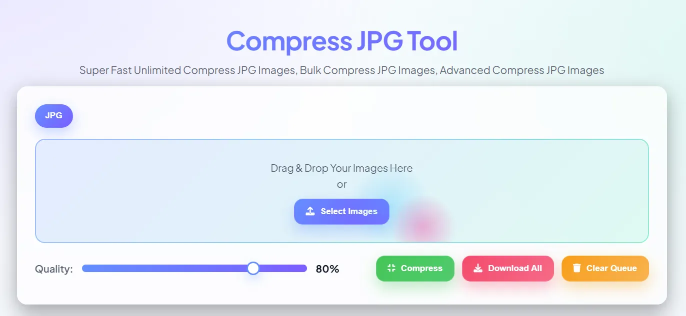 Compress JPG Tool Online